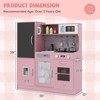 Safstar Play Kitchen Toy Set w/ Chalkboard Oven Sink Curtain Microwave Water Dispenser - 2 of 4