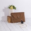 Pavilion Gift Company - Valerie Chocolate - 10.5" x 0.5" x 7.5" Oversized Clutch - Handbags - 2 of 4