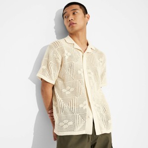 Men's Short Sleeve Knit Button-Down Shirt- Original Use™ - 1 of 3