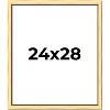 PosterPalooza | Simple Gold Picture Frame - UV Acrylic, Foam Board Backing, Hanging Hardware - 2 of 4