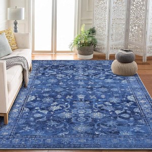 Vintage Washable Area Rugs for Living Room, Non-Slip Indoor Rugs for Dining Room, Bedroom and Office. - 1 of 4
