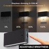 DORESshop 1-Light Black Dimmable LED Night Light Plug in with Dusk-to-Dawn Sensor, Soft White 3000K for Bedroom, Hallway[2 Pack] - 4 of 4