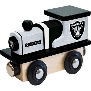 MasterPieces Officially Licensed NFL Las Vegas Raiders Wooden Toy Train Engine For Kids