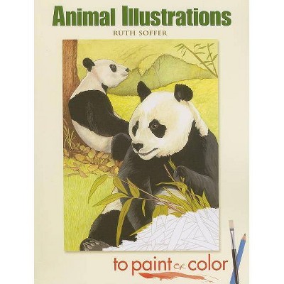 Animal Illustrations to Paint or Color - (Dover Art Coloring Book) by  Soffer (Paperback)