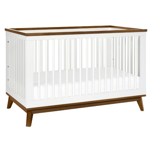 Babyletto Scoot 3 in 1 Convertible Crib With Toddler Bed Conversion Kit White natural Walnut Target