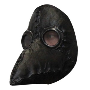 Ghoulish Mens Plague Doctor Costume Mask -  - Black - 1 of 1