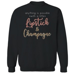 Rerun Island Men's Anyting Is Possible Long Sleeve Graphic Cotton Sweatshirt - 1 of 1