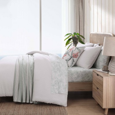 King White Cotton Wicker Weave Duvet Set