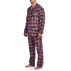Ashford & Brooks Mens Flannel Plaid Pajamas Long Pj Set - 2 of 4