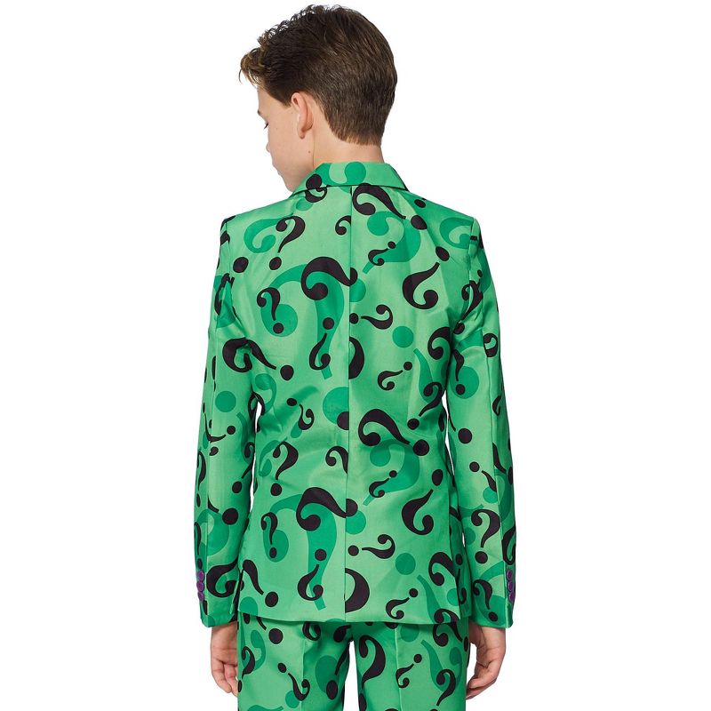 Suitmeister Boys Party Suit - The Riddler Costume - Green, 2 of 4