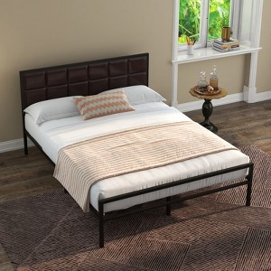 Metal Platform Bed Frame with Headboard and Footboard, 10.8" of Underbed Storage, Easy to Assemble, No Box Spring Required, No Noise - 1 of 4