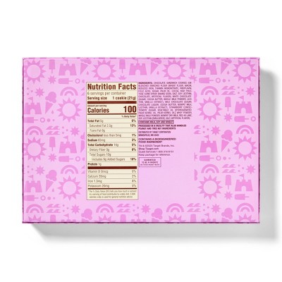 Neapolitan Dipped Sandwich Cookies - 4.44oz/6ct - Favorite Day™