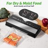 GERYON Automatic Vacuum Sealer Machine for Food Storage with Bags & Roll | Dry/Moist Modes, Compact Design & LED Light | For Sous Vide (Silver) - 2 of 4