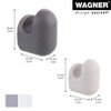 WAGNER – design yourself Wall Hook Set, Black Rubber & Steel, 4pc — Supports up to 35 lbs - 2 of 4