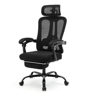 COZONY Ergonomic Office Chair with Adjustable Lumbar Support, Mesh Back & Footrest, Swivel Home Office Desk Chair for Gaming, Study, Work - 1 of 4