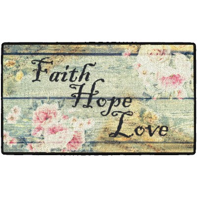 1'6"x2'8" Rectangle Indoor and Outdoor Floral Nylon Accent Rug Multicolored - Brumlow Mills