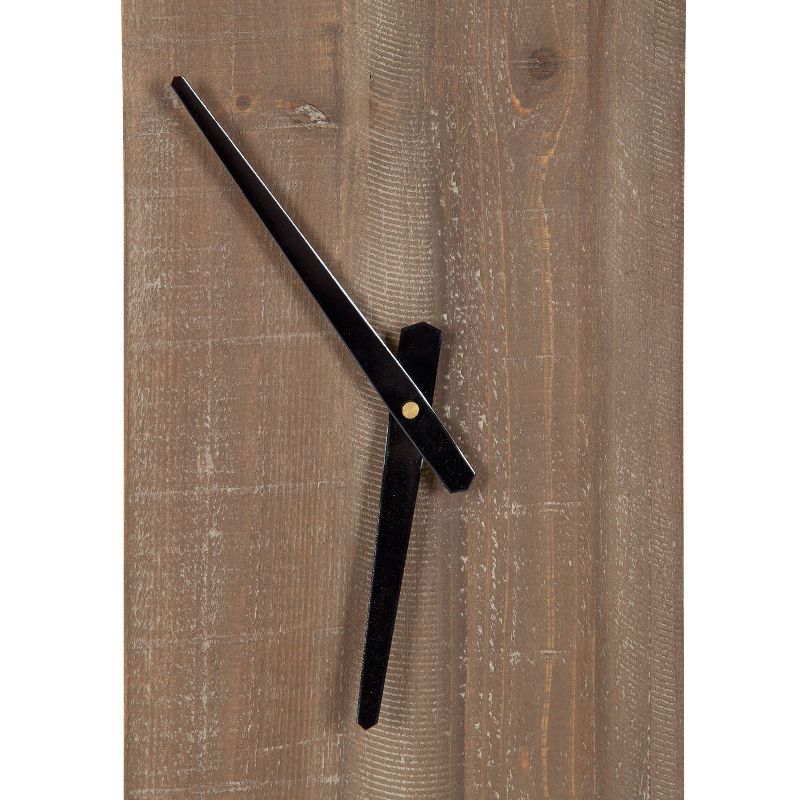 24&#34; x 24&#34; Ladd Round Numberless Wall Clock Natural/Black - Kate &#38; Laurel All Things Decor, 4 of 8