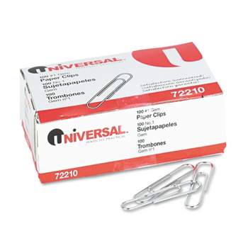 ACCO 72320 Smooth Standard Paper Clip, 3, Silver, 100/Box, 10 Boxes/Pack