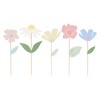 Meri Meri Flower Cake Wrap & Toppers (Pack of 7) - 4 of 4