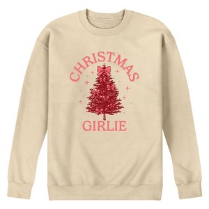 Men's - Instant Message - Christmas Girlie Graphic Fleece Sweatshirt - 1 of 4
