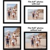 Americanflat 9x12 Picture Frame with Polished Plexiglass - Set of 2 - Use as 6x9 Frame with Mat or 9x12 Frame Without Mat, Galleria Collection - Black - 4 of 4