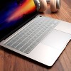 Insten 2 Pack Keyboard Cover Protector Compatible with 2020 Macbook Air 13", Ultra Thin Silicone Skin, Tactile Feeling, Anti-Dust, Clear & Black - image 3 of 4