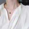 Cute Cherry Pendant Necklaces Faux Pearl Cherry Charms Necklace Kawaii Cherry Fruit Gold Chain Necklaces Fruits Cute Choker for Women Girls - 3 of 4