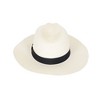 Anna-Kaci Wide Brim Straw Fedora Sun Hat with Black Band Lightweight Packable Summer Panama Hat for UV Protection - 4 of 4