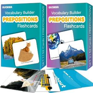 QUOKKA Flash Cards for Toddlers - Speech Therapy Toys - Vocabulary Builder for Kids - 1 of 4