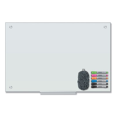 U Brands Magnetic Glass Dry Erase Board Value Pack 36 x 24 White 3970U00-01