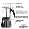 London Sip Stainless Steel Espresso Maker - 2 of 4