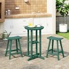 WestinTrends Malibu All Weather HDPE Outdoor Patio Counter Height Bistro Set (3-Piece) - 2 of 4