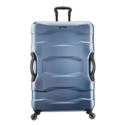 American Tourister Breakwater Hardside Checked Spinner Suitcase - Slate Blue