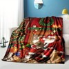 Lomsoe Christmas Santa Claus and Cats Print Flannel Blanket - All Seasons Soft and Warm Throw Blanket for Bed, Napping, Camping, Travel, Office - 2 of 4