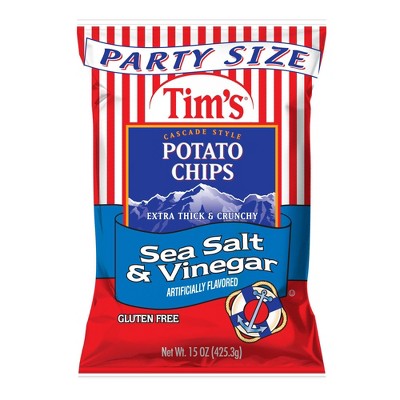 Tim's Sea Salt & Vinegar Cascade Style Potato Chips - 13oz