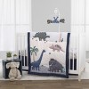 Little Love by NoJo Modern Roaming - Geometric Grey and White Fitted Crib Sheet - 2 of 2