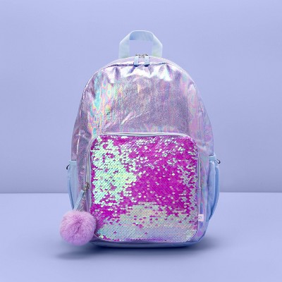 flip sequin backpack