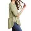 Women's Babydoll Striped Top - umgee - 2 of 4