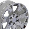 OE Wheels LLC CV93-20085-6550-31C-ic Chrome Wheel with Chrome Insert Painted (20 x 8.5 inches /6 x 139 mm, 31 mm Offset) - 2 of 3