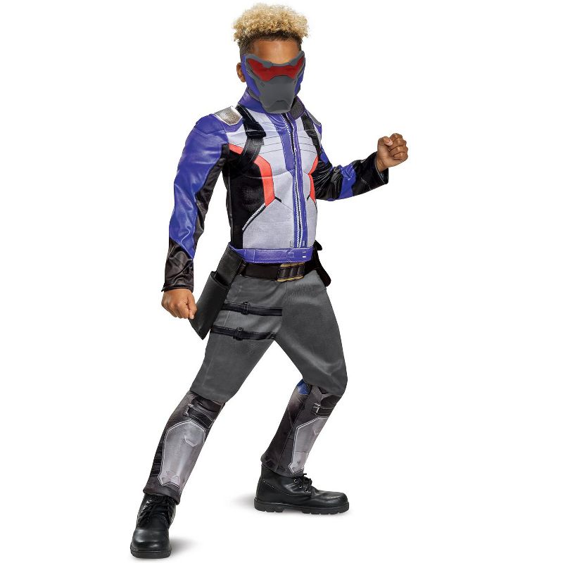 Overwatch Soldier 76 Classic Muscle Boys' Costume, Small (4-6), 3 of 4