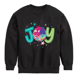 Boys' - Trolls - Poppy Branch Joy Poppy Graphic Long Sleeve Fleece Sweatshirt - 1 of 4