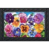 Pansies Spring Doormat Floral Indoor Outdoor 30" x 18" Briarwood Lane - image 2 of 4