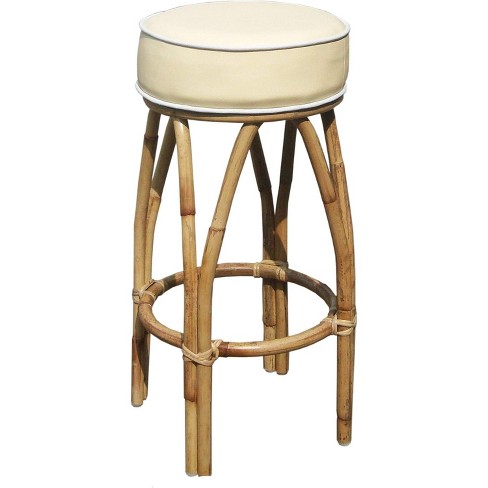 D art Collection Tropical Rattan Cream Counter Stool Target