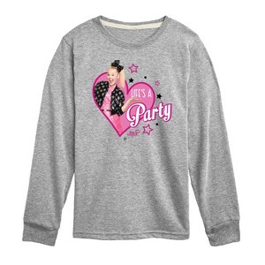 JoJo Siwa Life's a Party Long Sleeve Graphic T-Shirt - Athletic Heather - 2T - 1 of 3