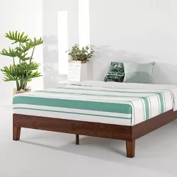Queen 12" Naturalista Grand Solid Wood Premium Platform Bed Espresso - Mellow