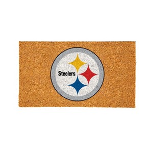 EvergreenNFLPittsburgh Steelers Logo Natural Coir 28 x 16 Inches Indoor Outdoor Doormat - 1 of 4