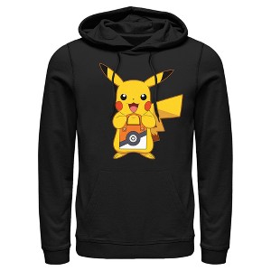 Men's Pokemon Halloween Trick or Treat Pikachu Pull Over Hoodie - 1 of 4