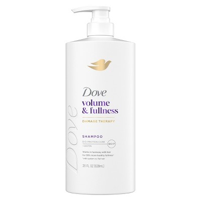 Dove Beauty Volume + Fullness Hair Shampoo Pump with Biotin & Bio-Protein Care - 28 fl oz