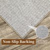 Fulvari Runner Rug,Modern Stripe Hallway Machine Washable Non-Slip Indoor Area Carpet for Living Room,brown,8'x10' - 3 of 4