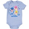 Pinkfong Baby Shark 2 Pack Bodysuits Newborn - 3 of 4